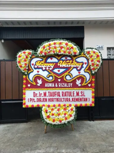 Papan Bunga Pernikahan tangkas